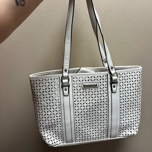 Elegant White Tote Bag